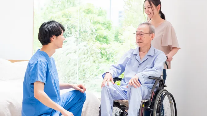 福岡市城南区の土地について徹底解説、総合病院で医師に対応を受けている入院患者とその家族