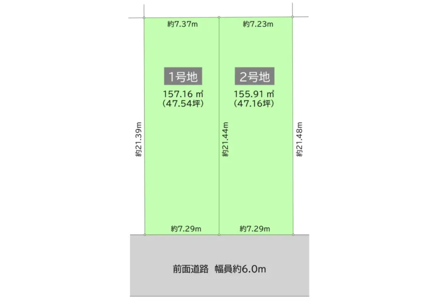 南区長住六丁目Ⅲ　分譲地や土地ならラプロスの「プロスペリテ」の区画図